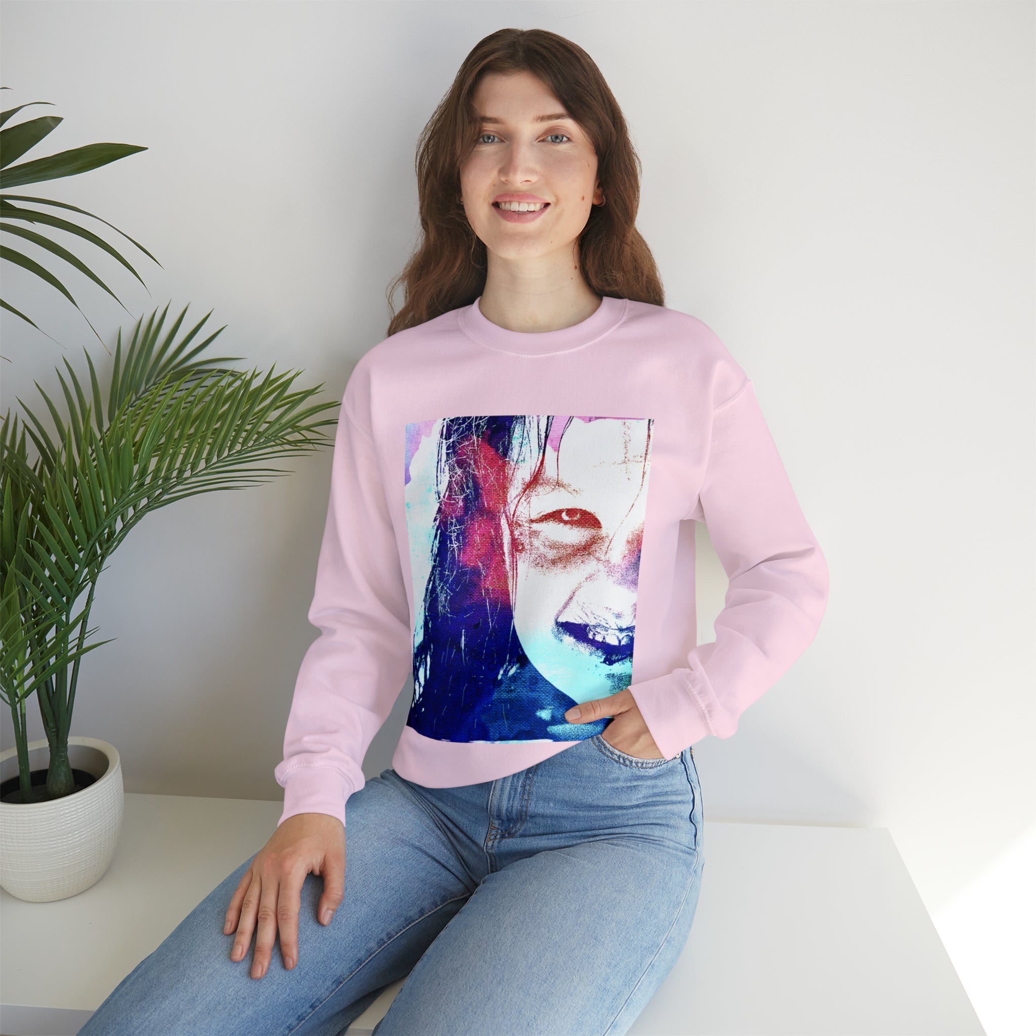 Exorcist Crewneck Sweatshirt (Pink and Navy Variant)