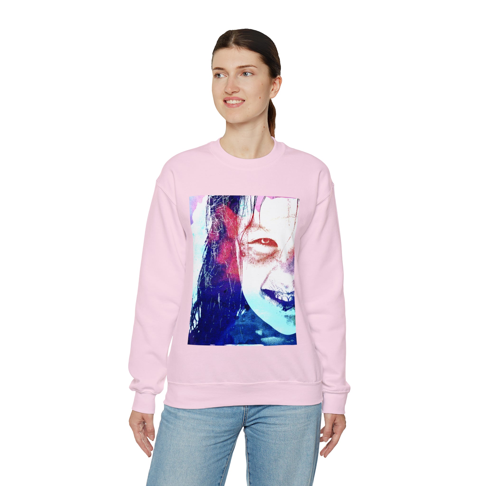 Exorcist Crewneck Sweatshirt (Pink and Navy Variant)