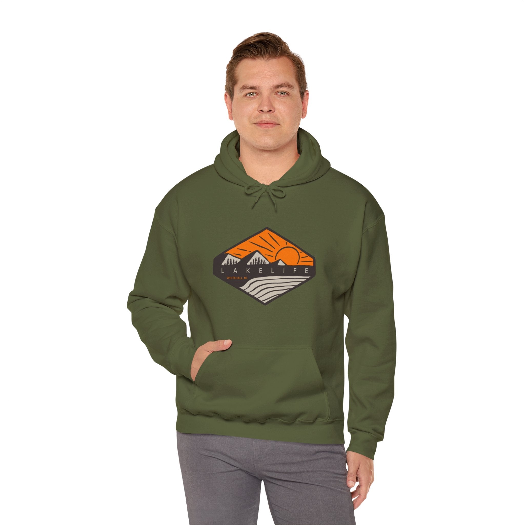 Orange Bluffs | Unisex Heavy Blend? Hooded Sweatshirt