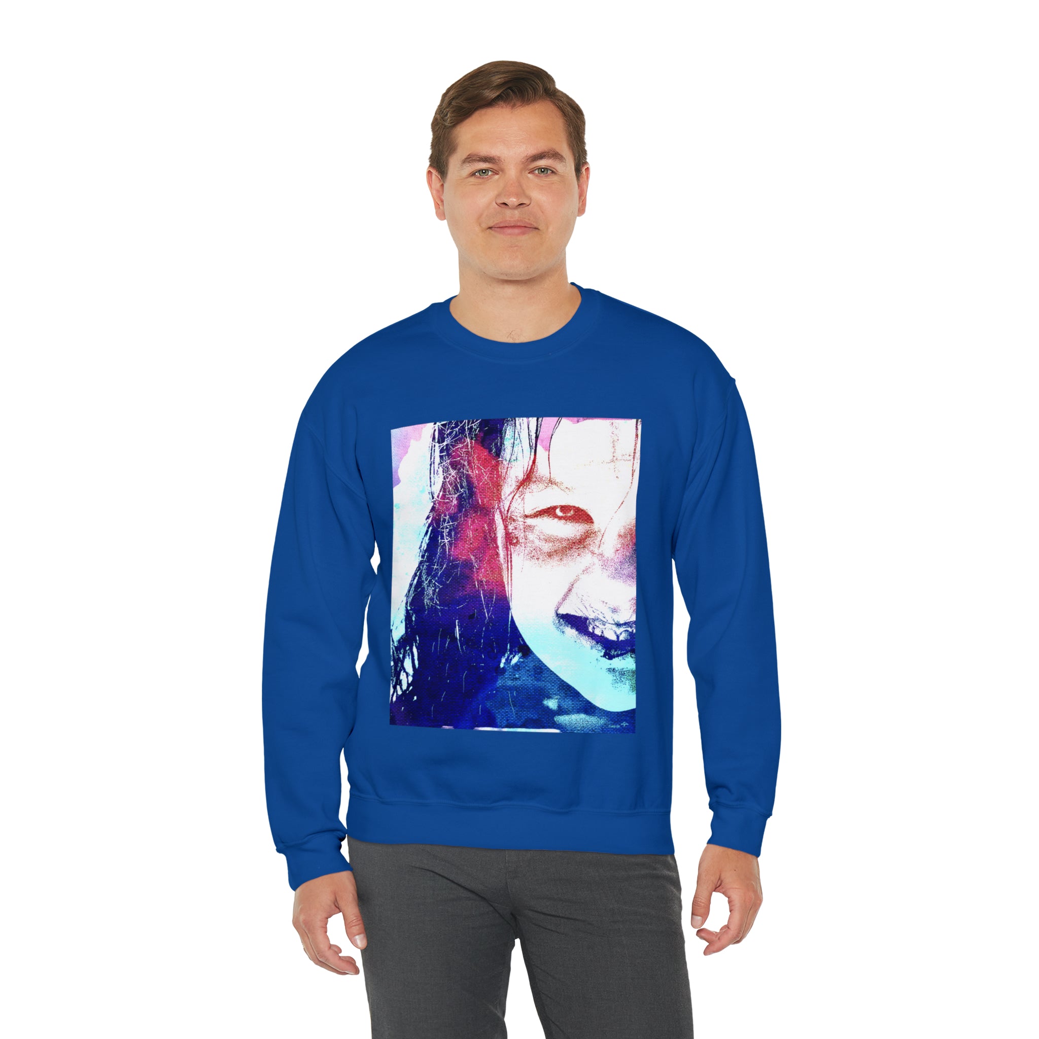 Exorcist Crewneck Sweatshirt (Pink and Navy Variant)