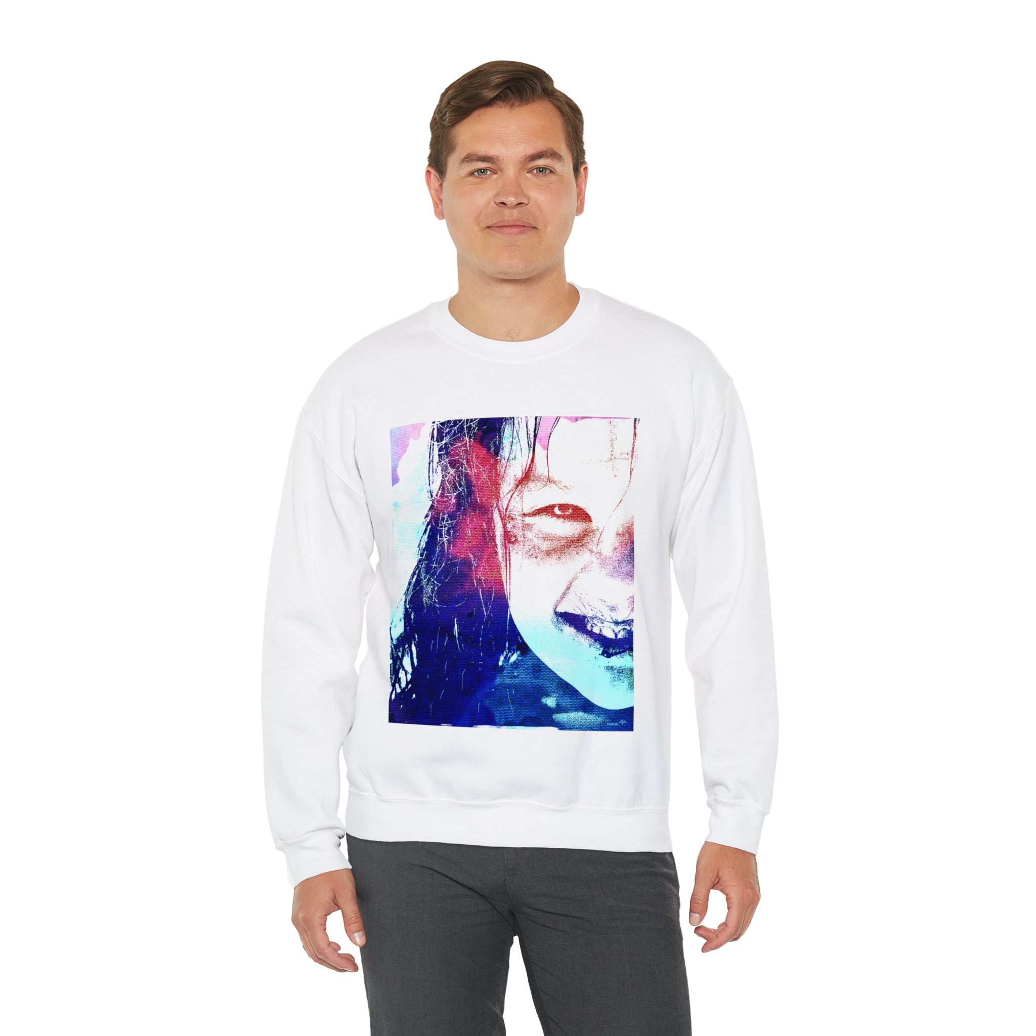 Exorcist Crewneck Sweatshirt (Pink and Navy Variant)