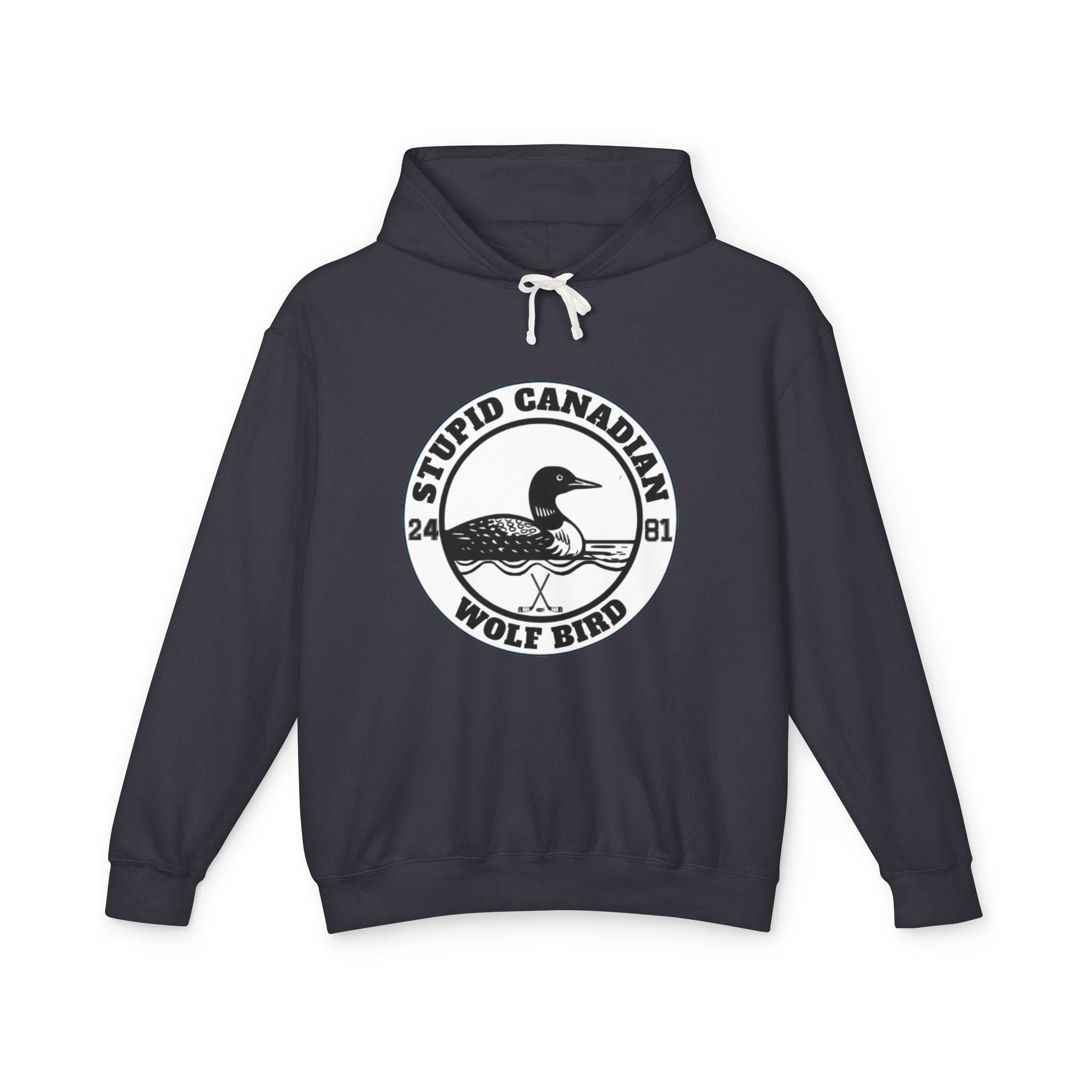 Wolf Bird Graphic Hoodie | Vintage Humor Pullover