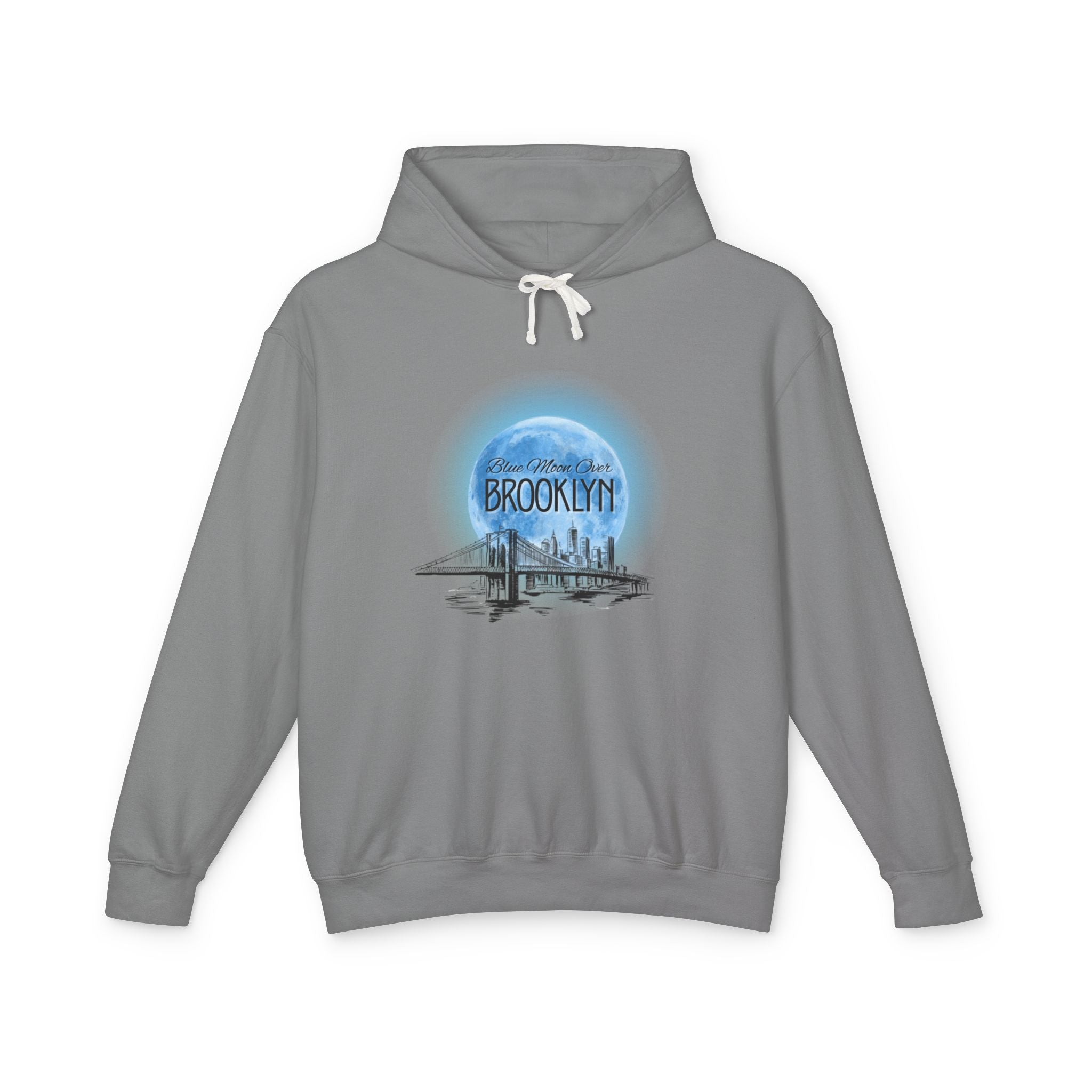 Blue Moon Over Brooklyn | Unisex Lightweight Hoodie