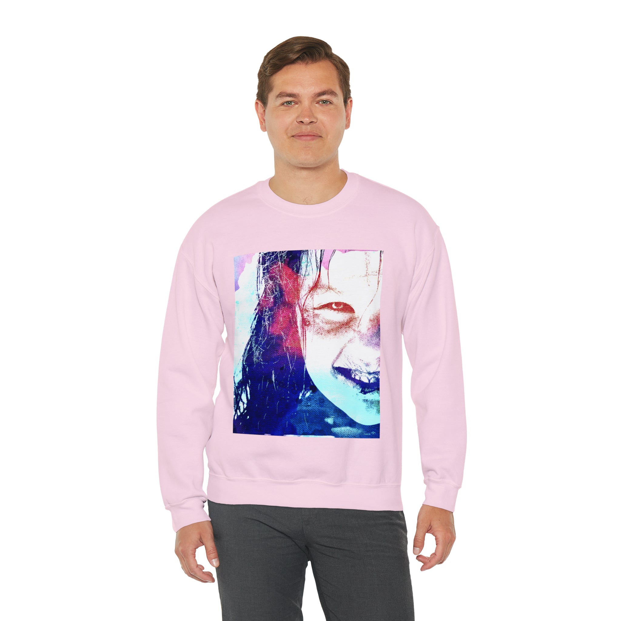Exorcist Crewneck Sweatshirt (Pink and Navy Variant)