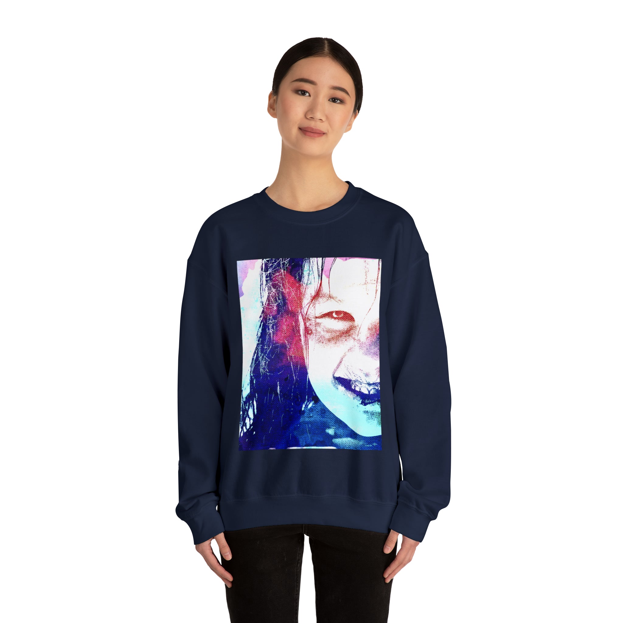 Exorcist Crewneck Sweatshirt (Pink and Navy Variant)
