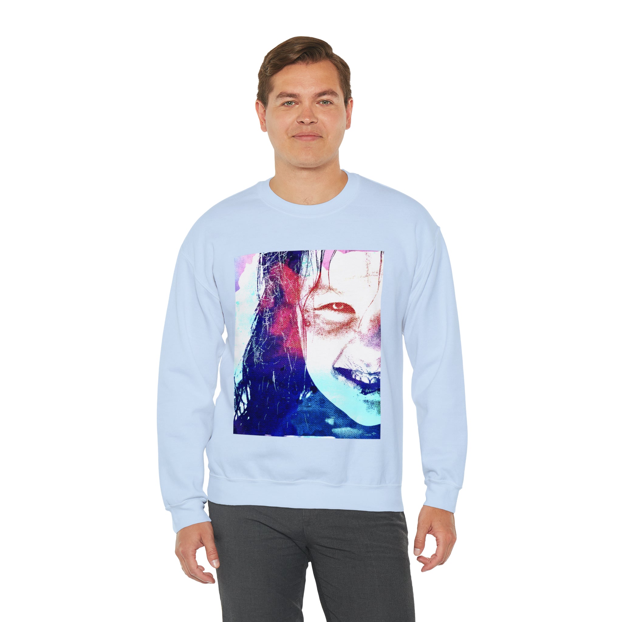 Exorcist Crewneck Sweatshirt (Pink and Navy Variant)