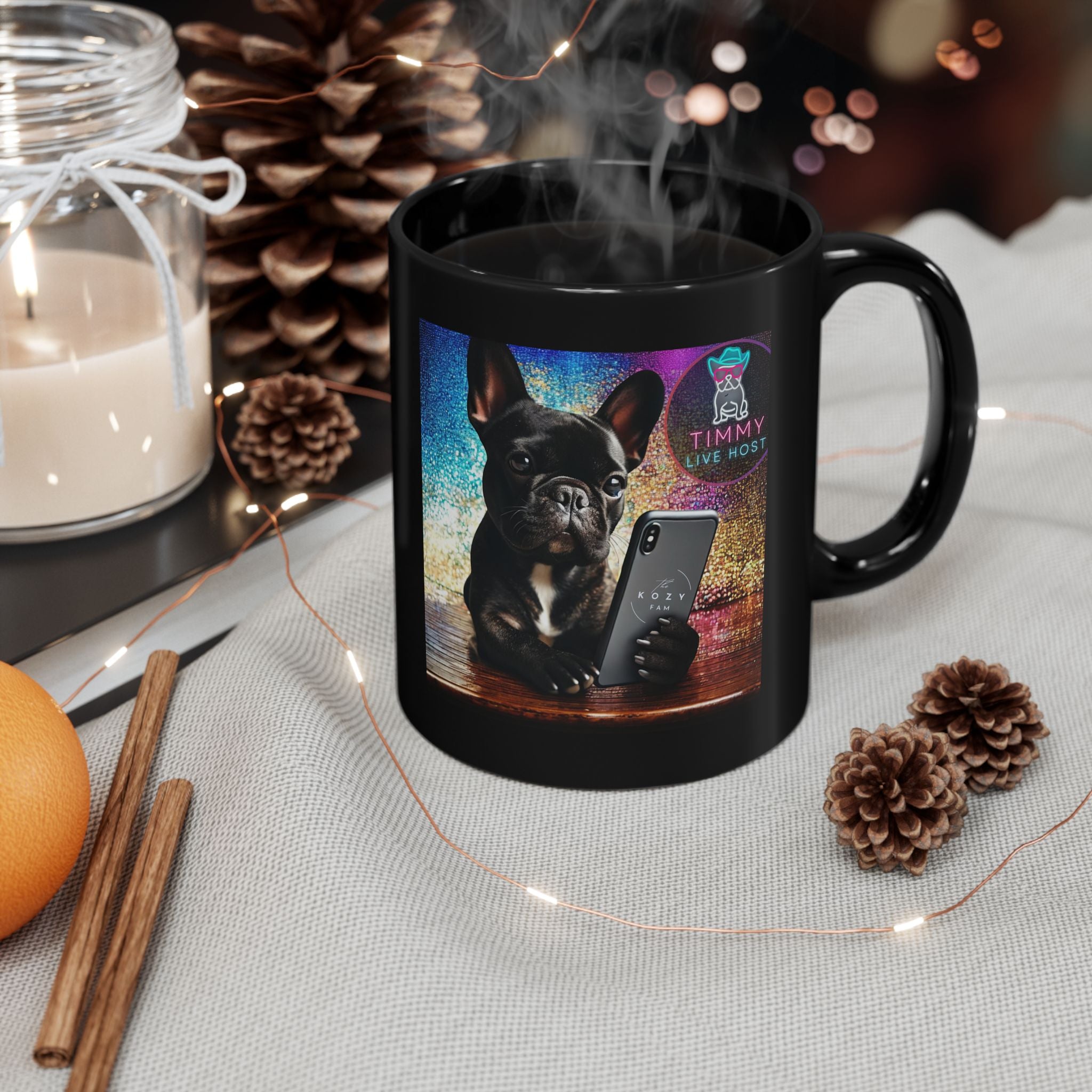 The Kozy Fam – Timmy Black Mug
