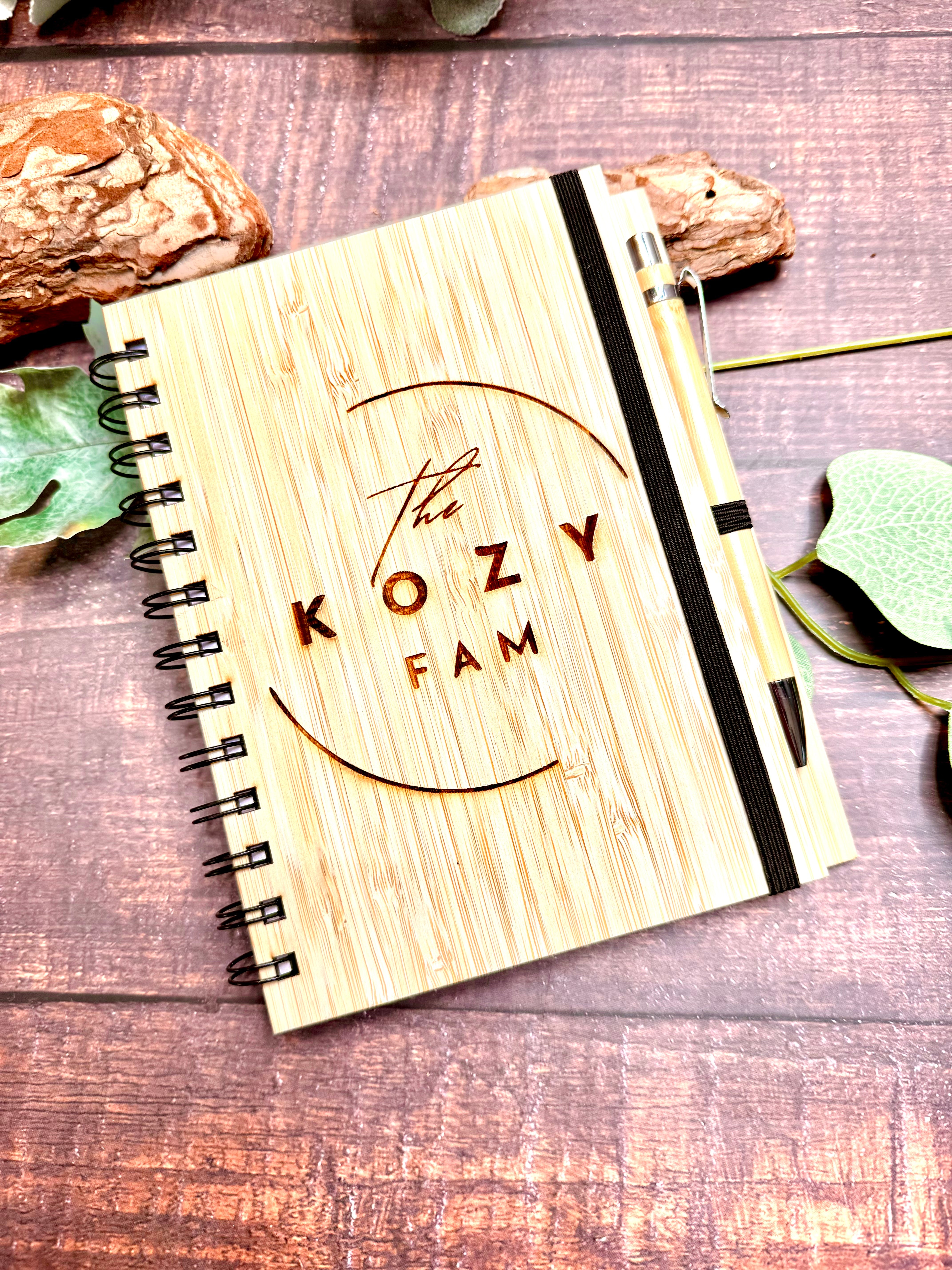 Kozy Fam Bamboo Notebook