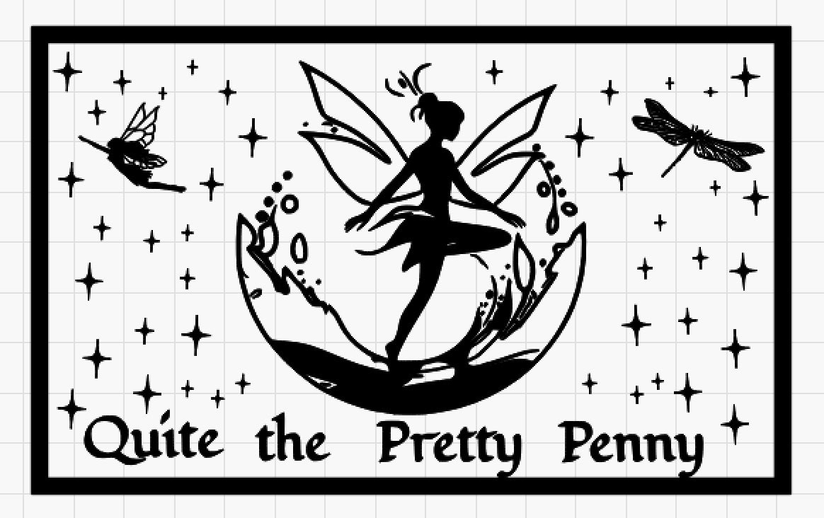 Quite The Pretty Penny - 11 x 17 LED Acrylic Sign