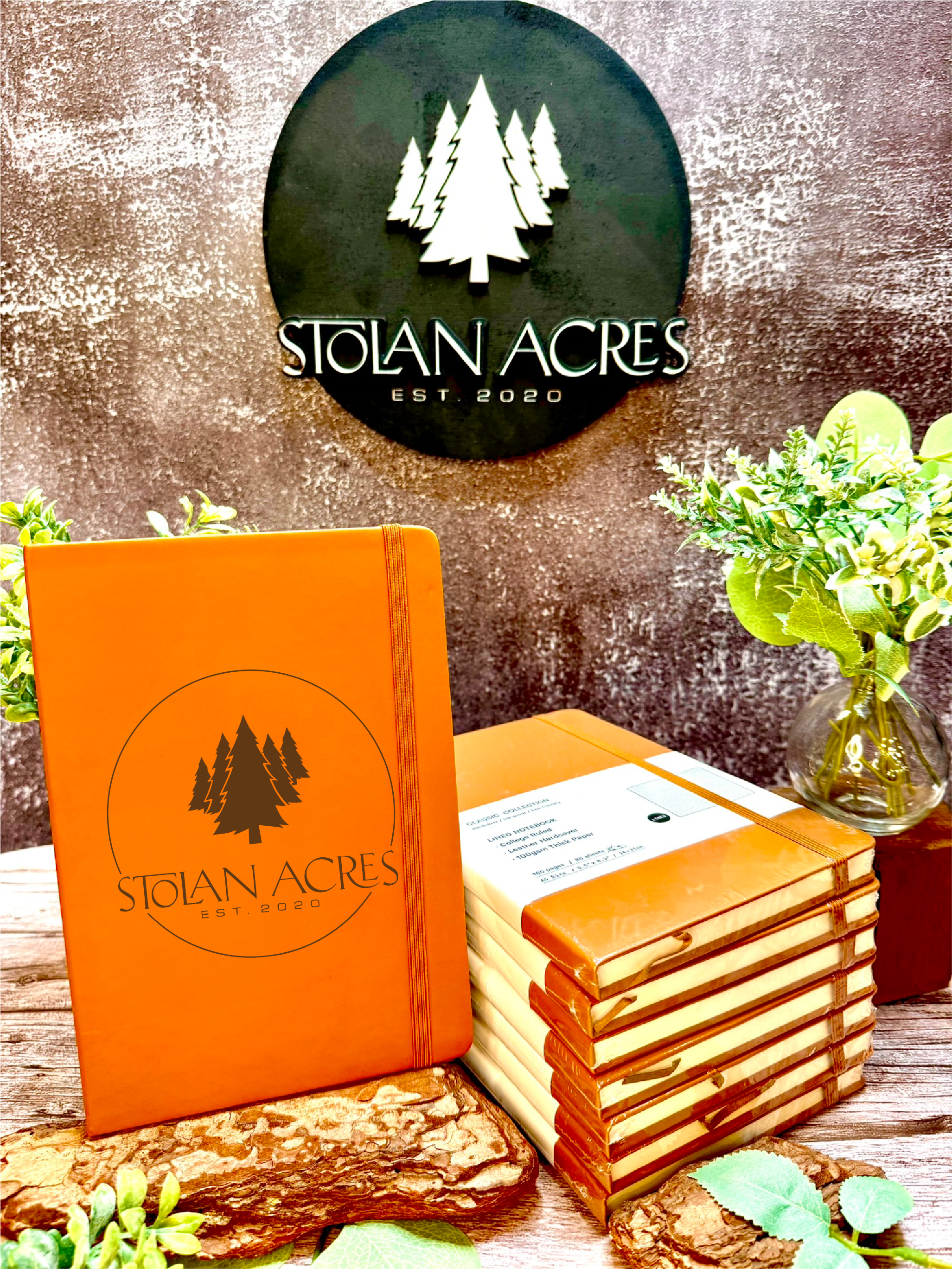 Promote Your Brand: Leather-bound Notebooks 7" x 9" (1)