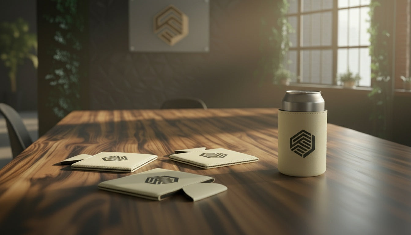 Luxe Leatherette Beverage Holders