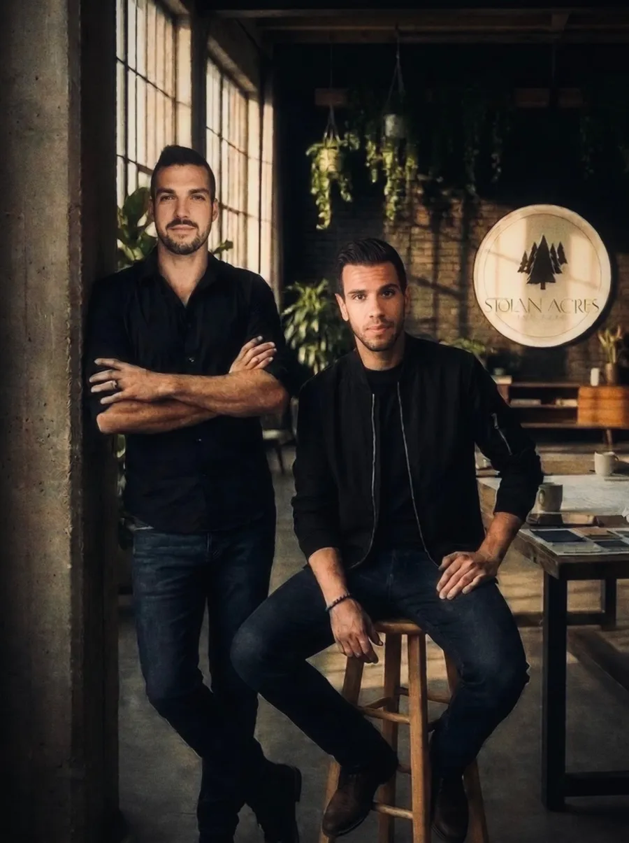 Steve and Nolan in the Stolan studio