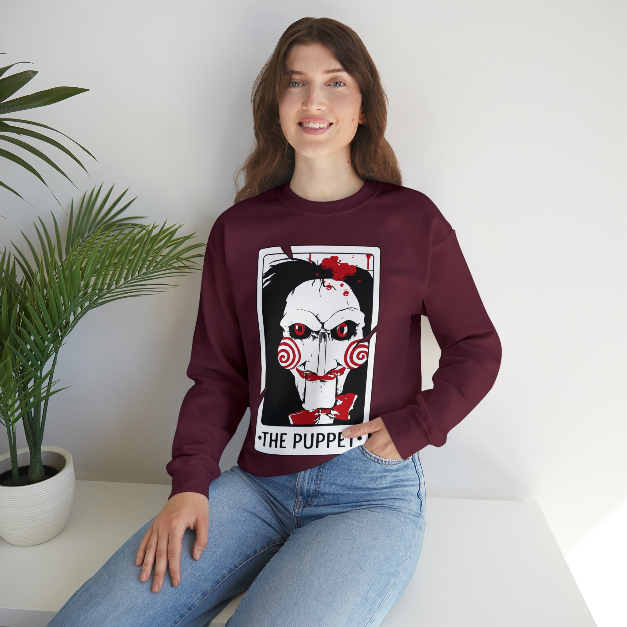 The Puppet Tarot Card Crewneck Sweatshirt