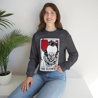 The Clown Tarot Card Crewneck Sweatshirt
