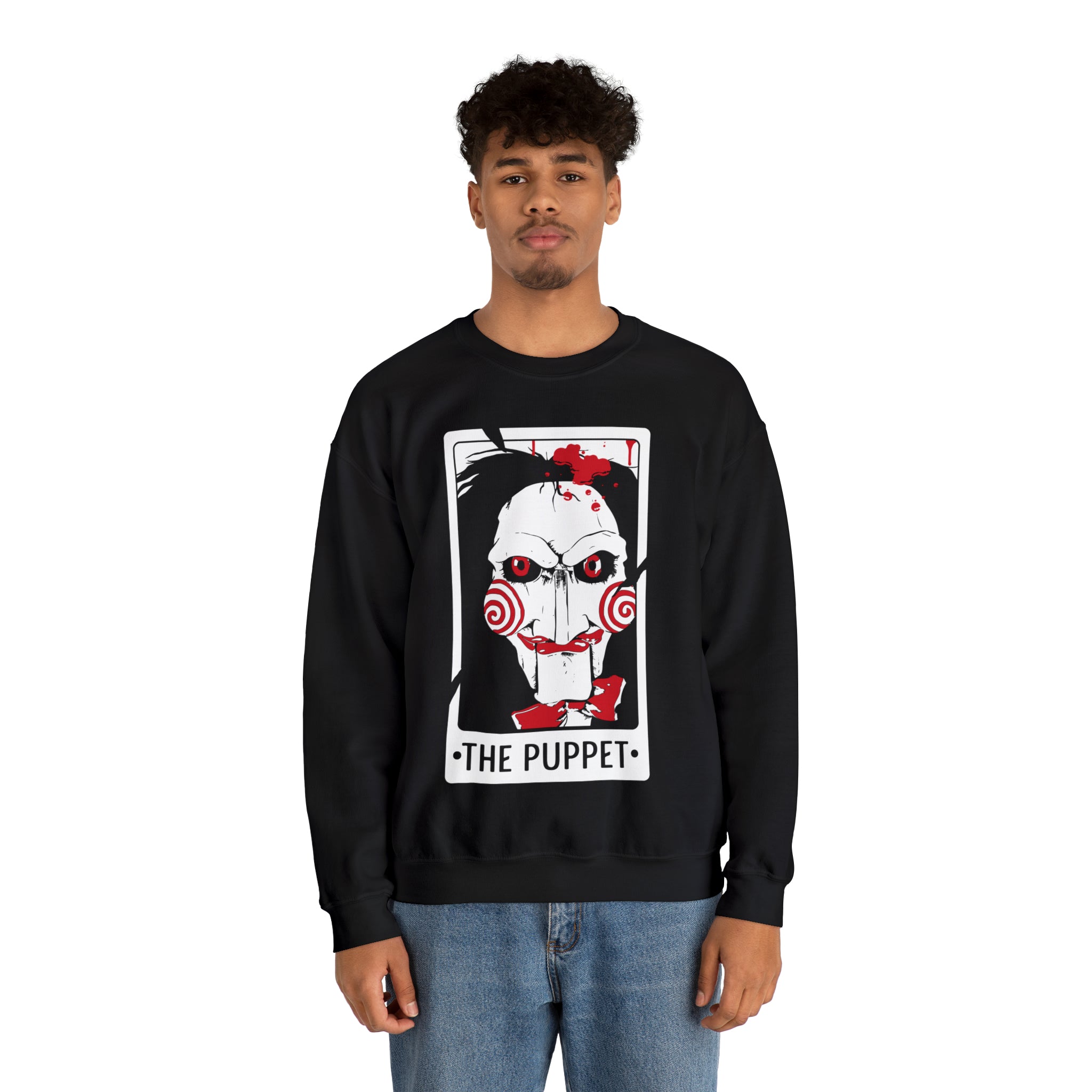 The Puppet Tarot Card Crewneck Sweatshirt