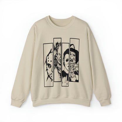 Horror Movie Friends Crewneck Sweatshirt