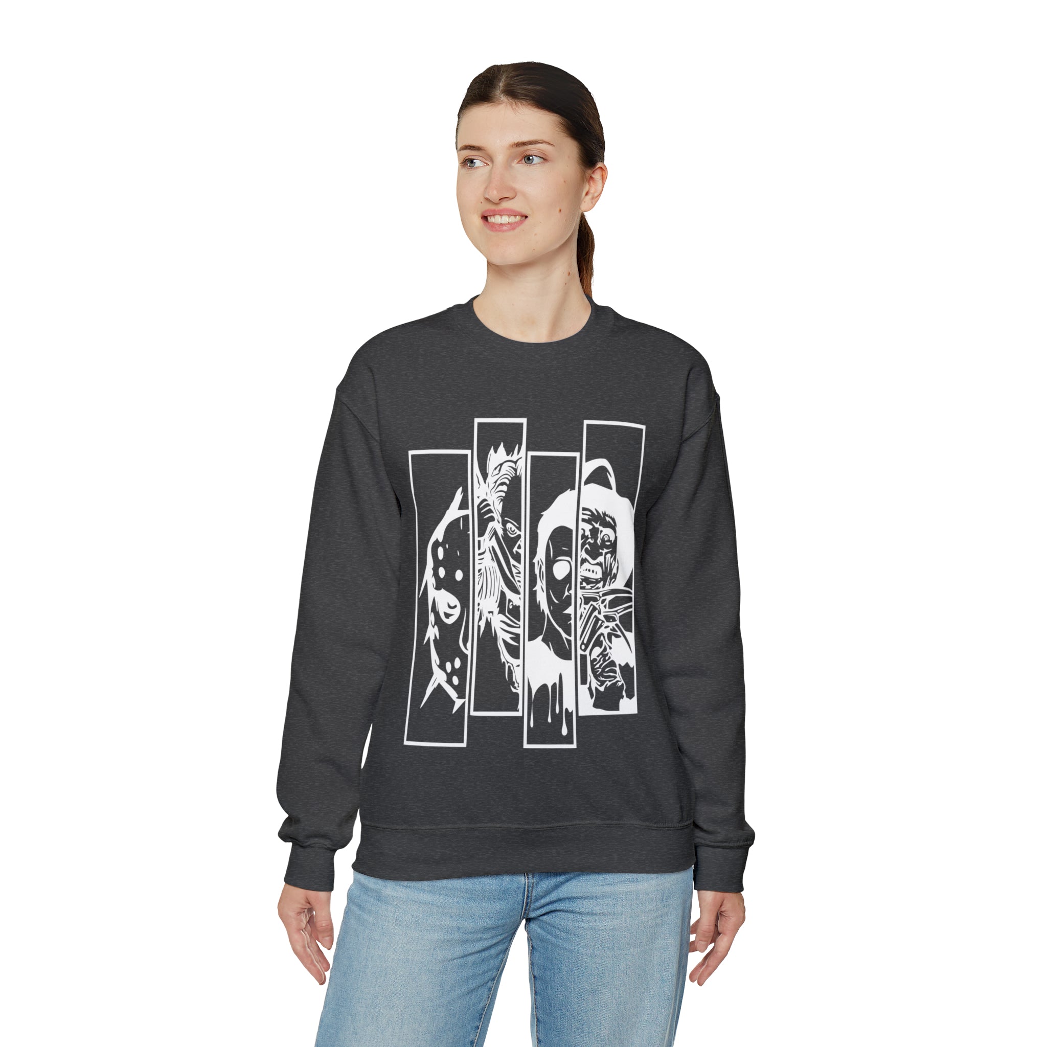Horror Movie Friends Crewneck Sweatshirt