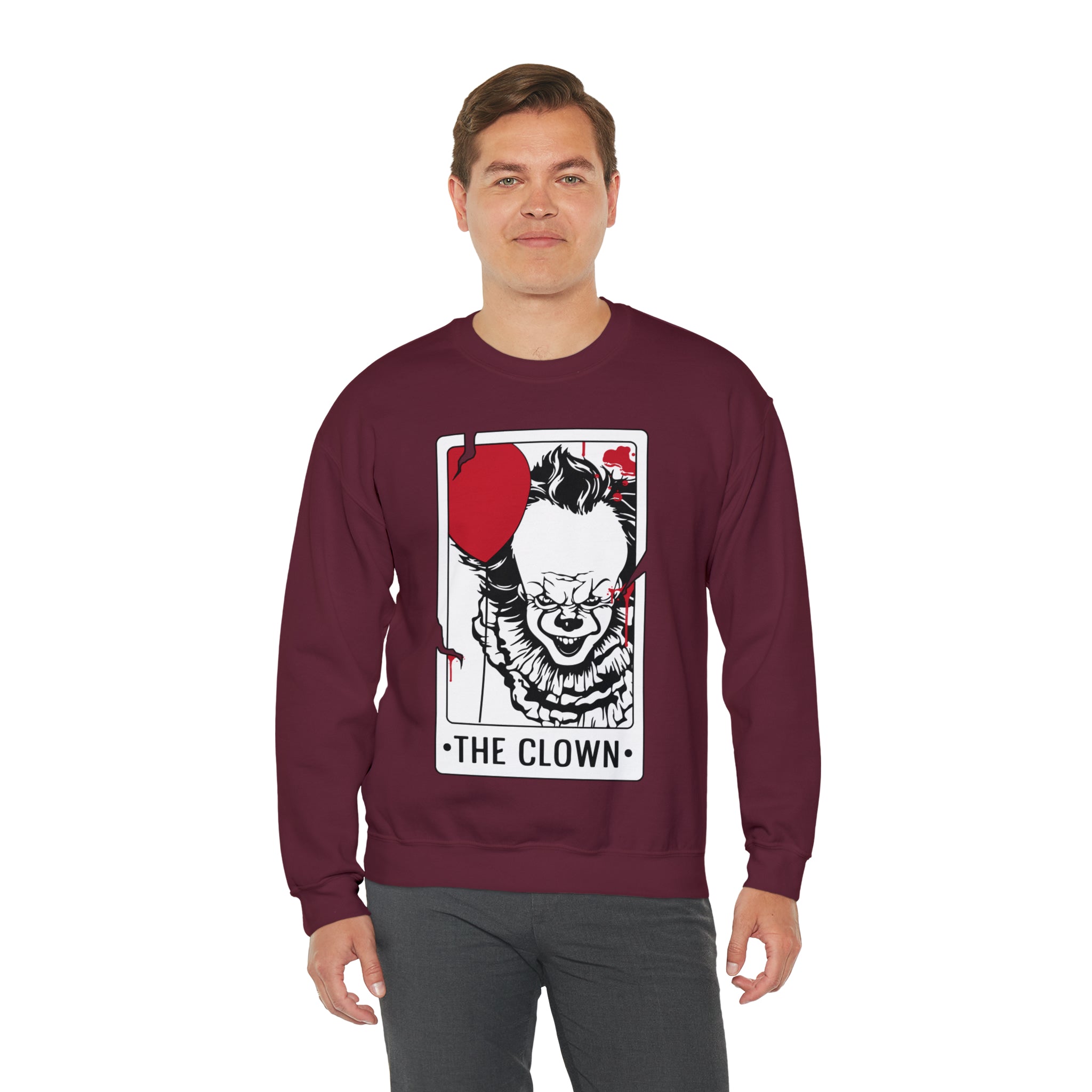 The Clown Tarot Card Crewneck Sweatshirt
