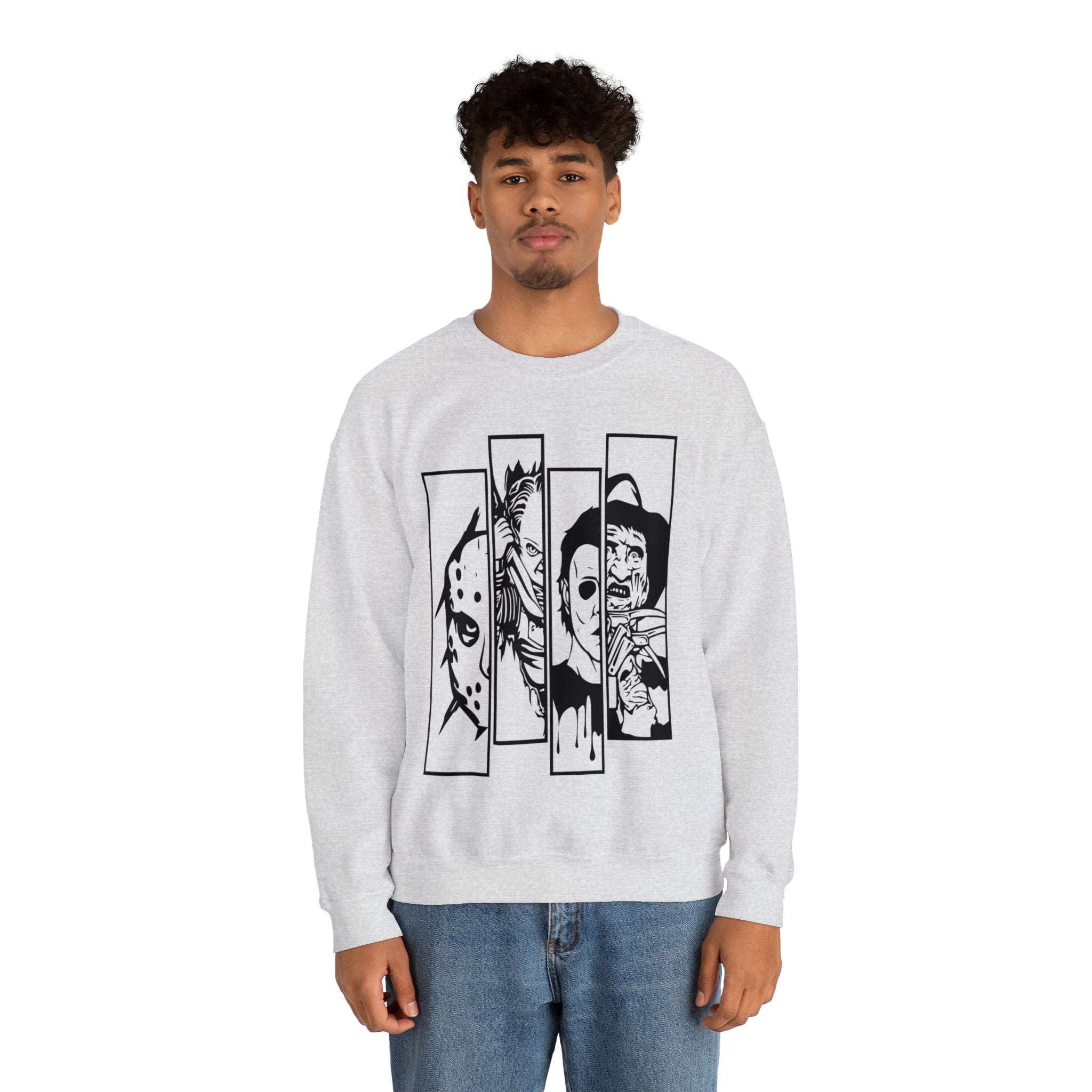 Horror Movie Friends Crewneck Sweatshirt