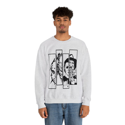 Horror Movie Friends Crewneck Sweatshirt