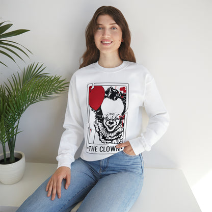 The Clown Tarot Card Crewneck Sweatshirt