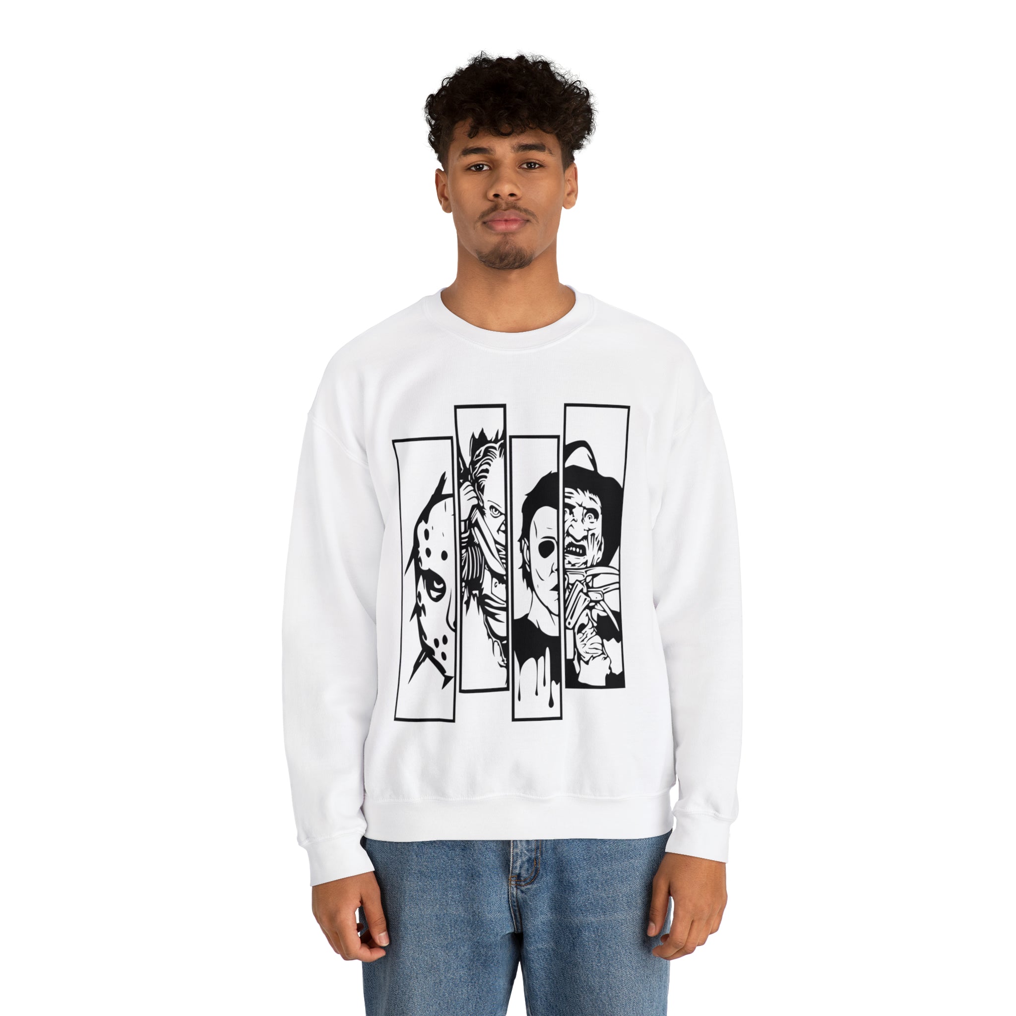 Horror Movie Friends Crewneck Sweatshirt