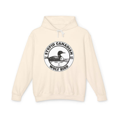 Wolf Bird Graphic Hoodie | Vintage Humor Pullover