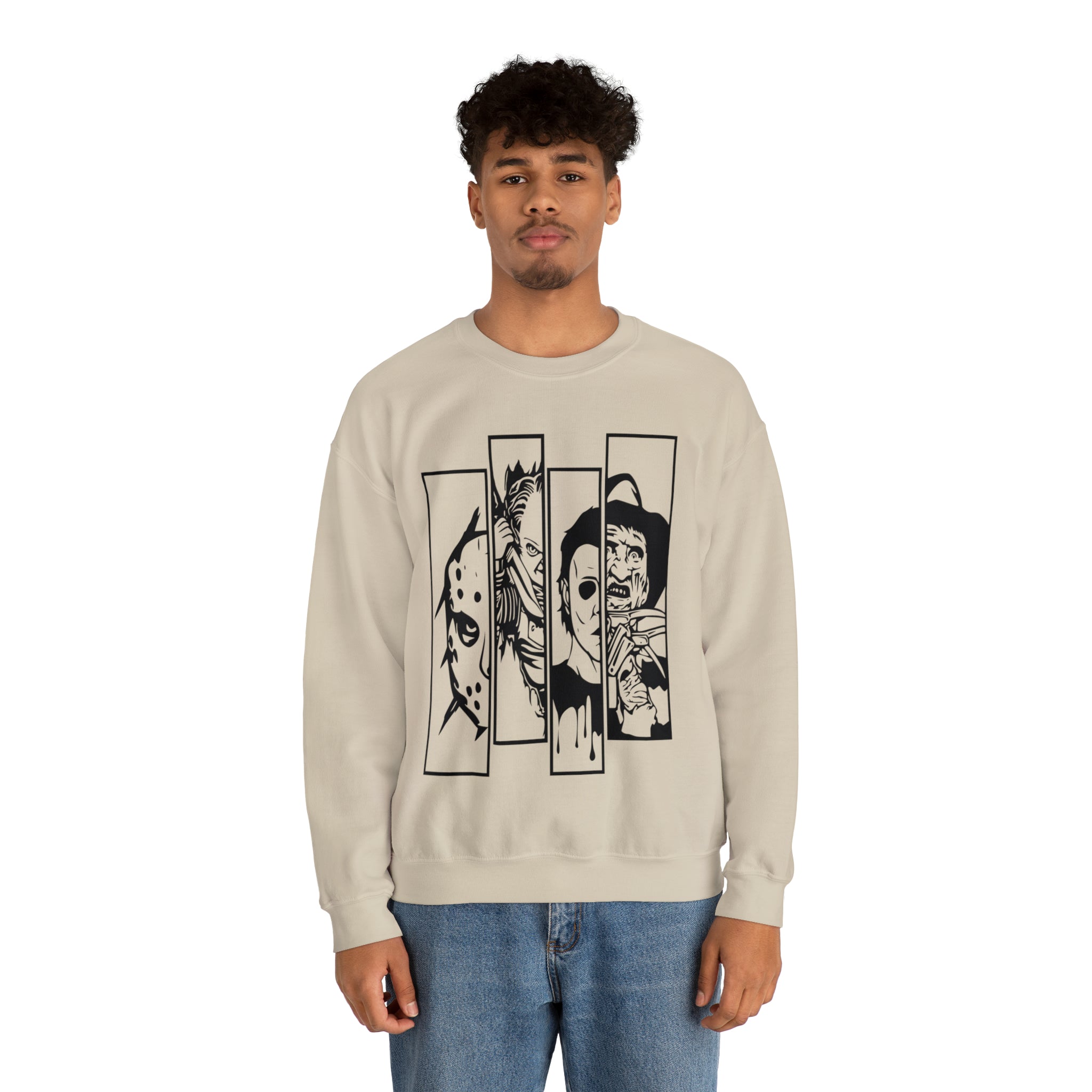 Horror Movie Friends Crewneck Sweatshirt