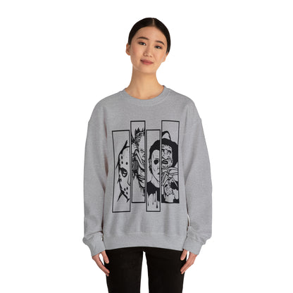 Horror Movie Friends Crewneck Sweatshirt