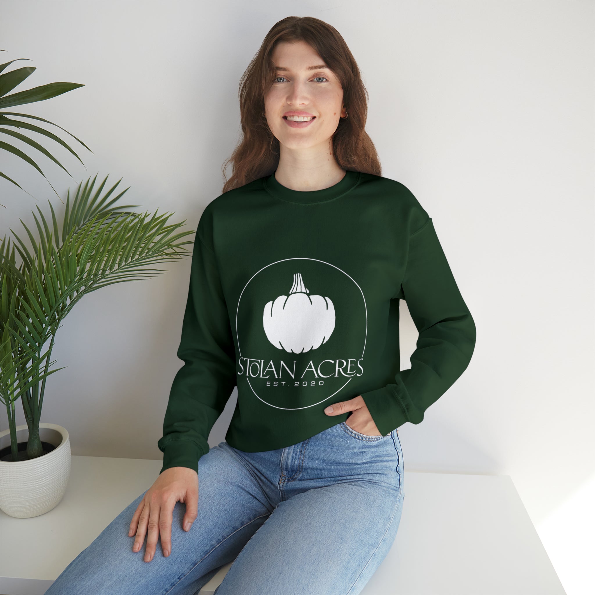 Stolan Acres Pumpkin Crewneck Sweatshirt