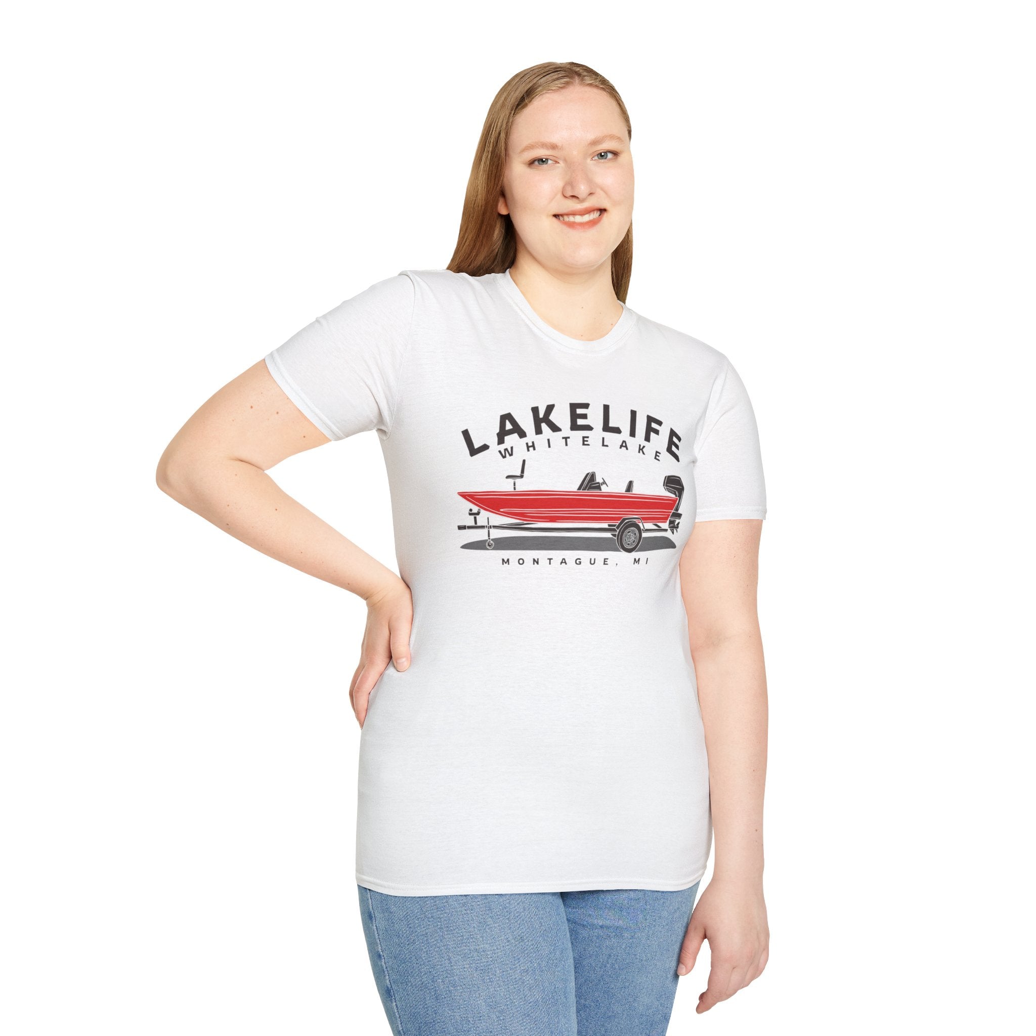 White Lake Fishing | Unisex Softstyle T-Shirt