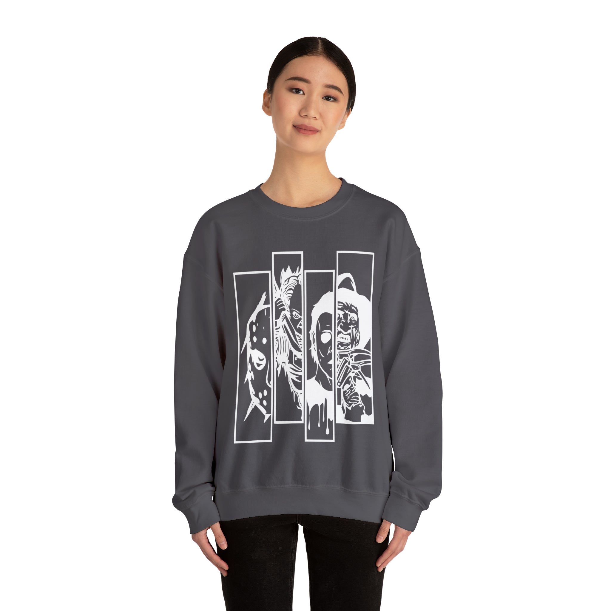 Horror Movie Friends Crewneck Sweatshirt
