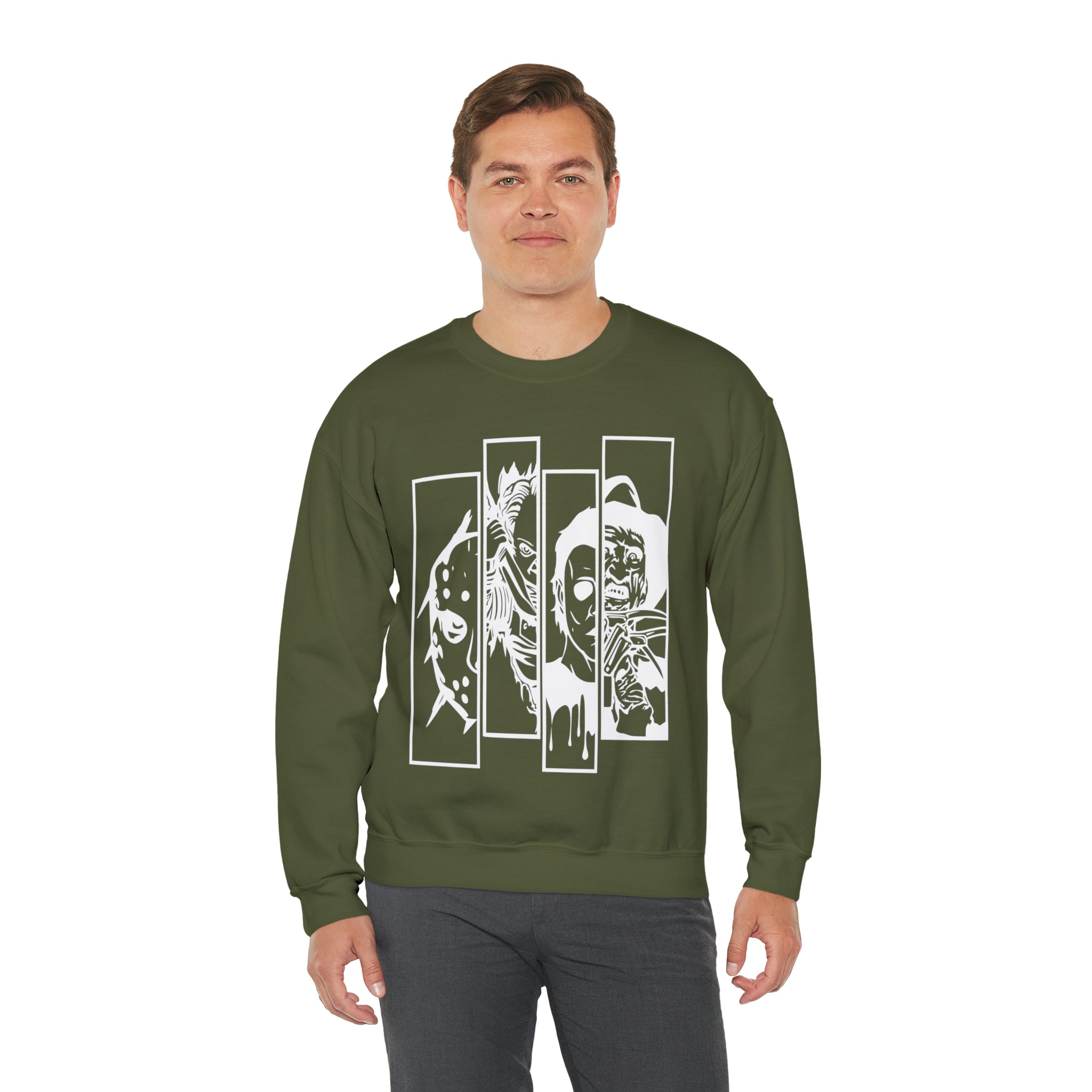 Horror Movie Friends Crewneck Sweatshirt