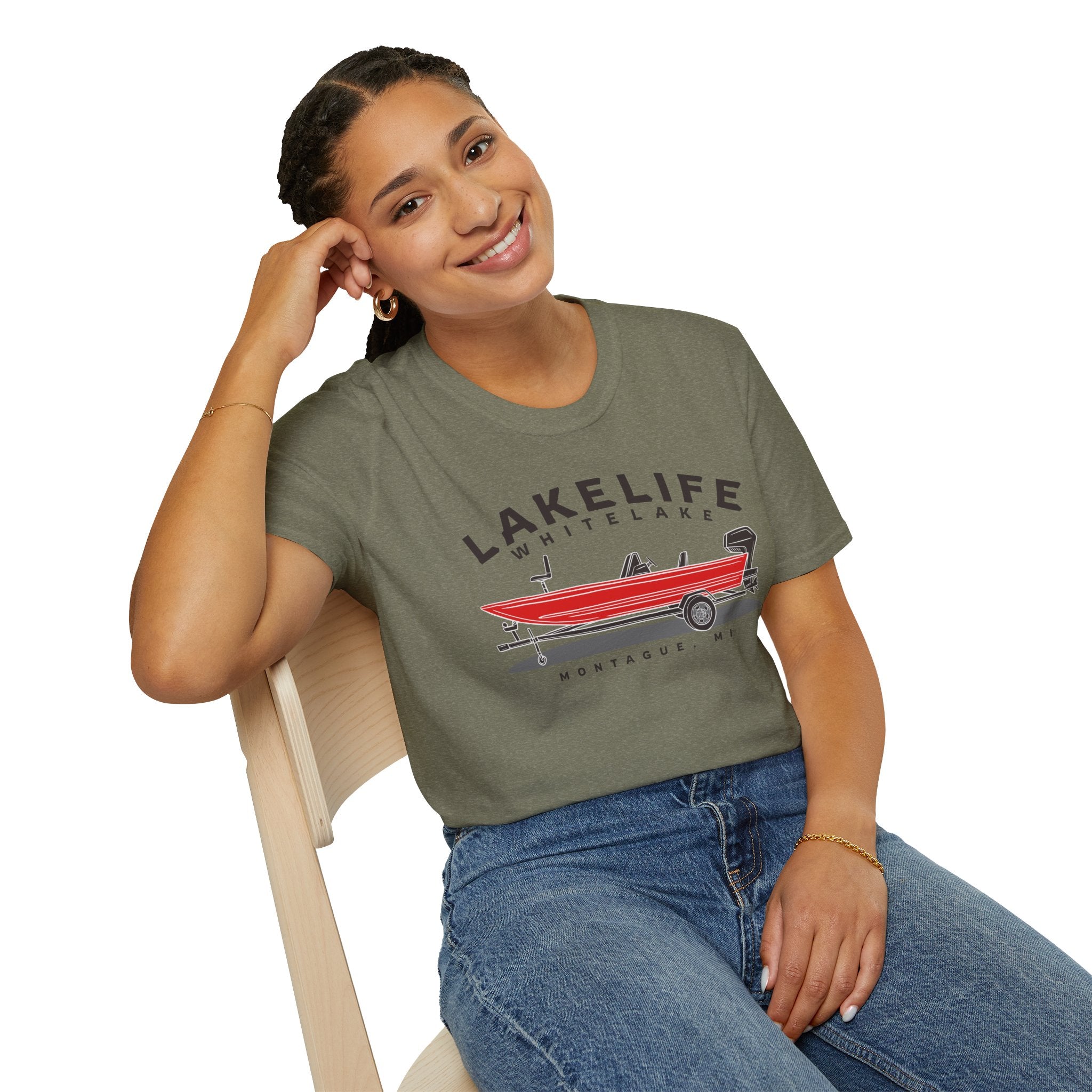 White Lake Fishing | Unisex Softstyle T-Shirt