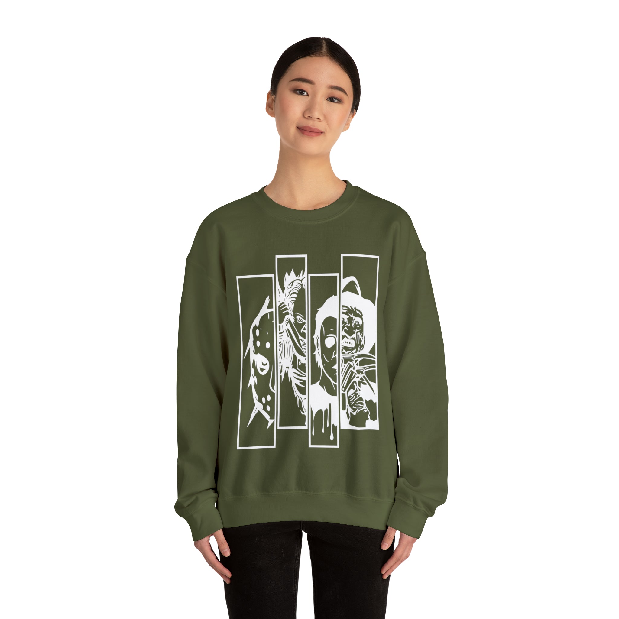 Horror Movie Friends Crewneck Sweatshirt