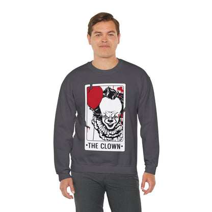 The Clown Tarot Card Crewneck Sweatshirt