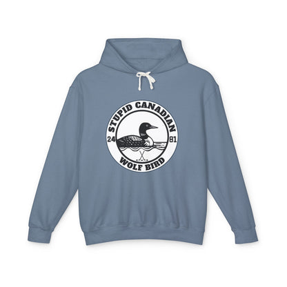 Wolf Bird Graphic Hoodie | Vintage Humor Pullover