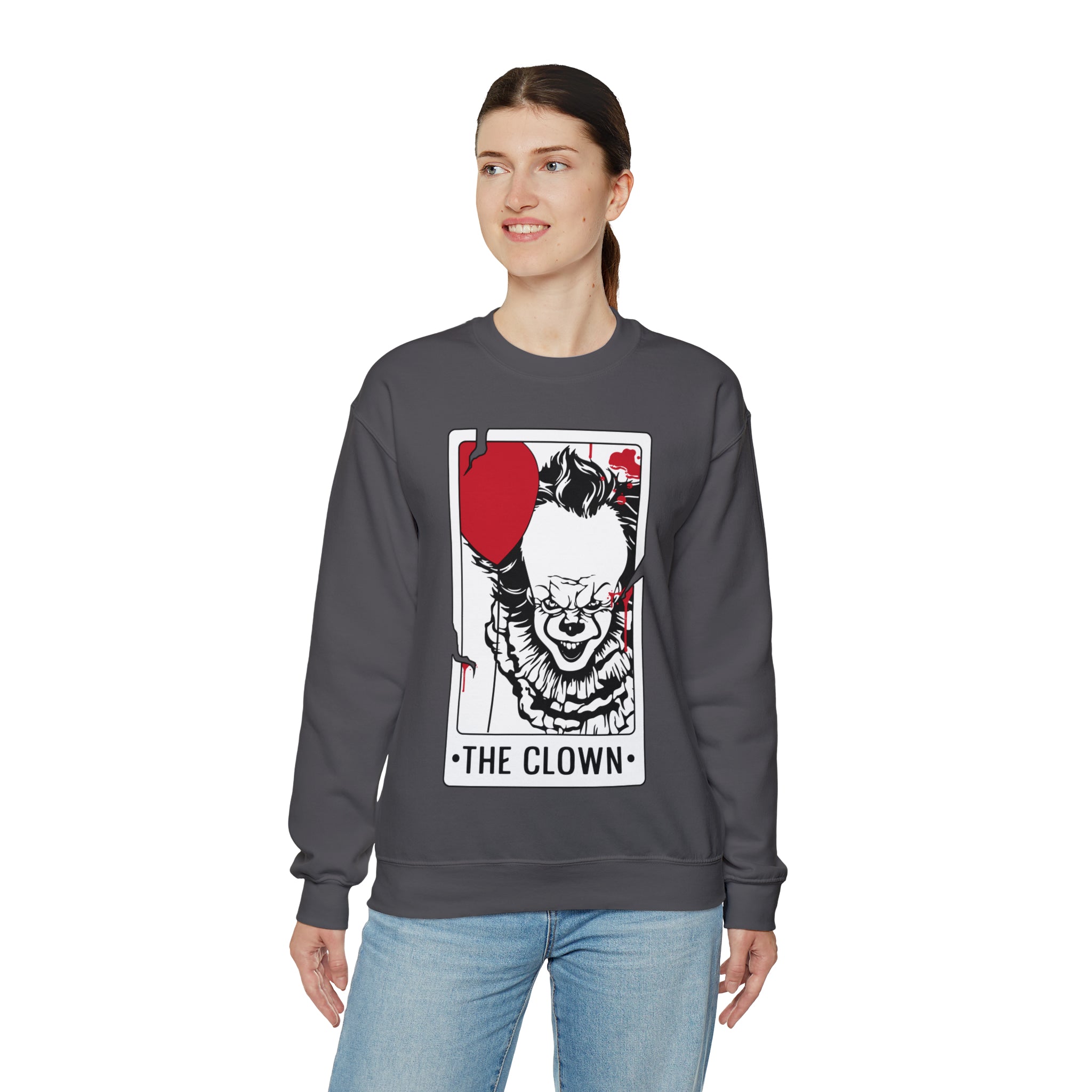 The Clown Tarot Card Crewneck Sweatshirt