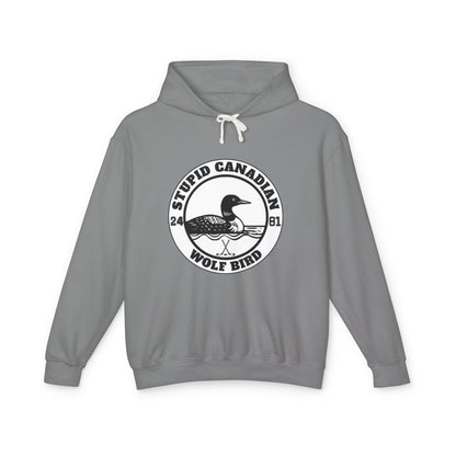 Wolf Bird Graphic Hoodie | Vintage Humor Pullover