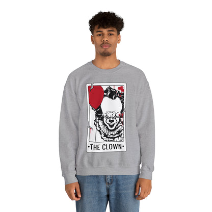 The Clown Tarot Card Crewneck Sweatshirt