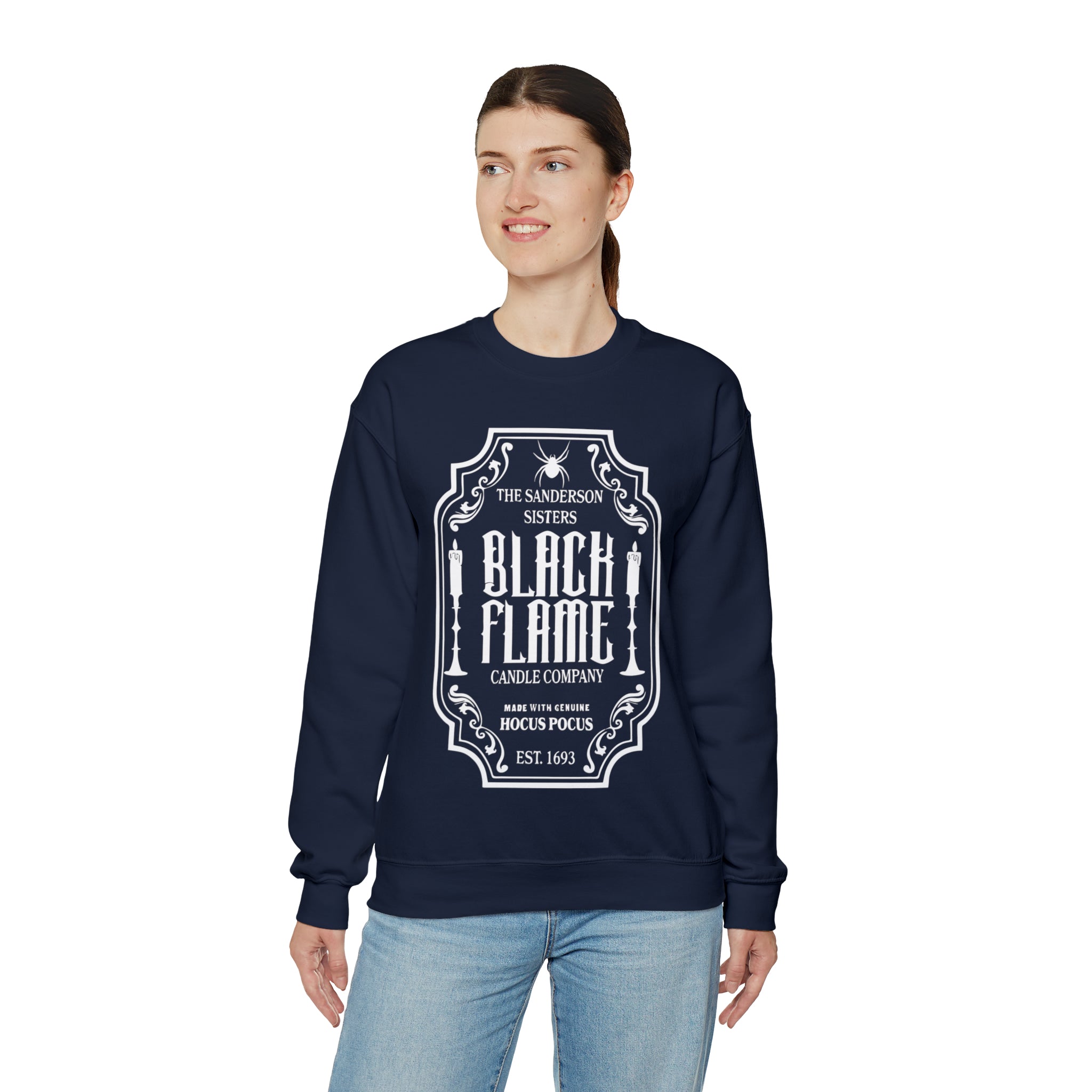 Sanderson Sisters Black Flame Candle Co Crewneck Sweatshirt