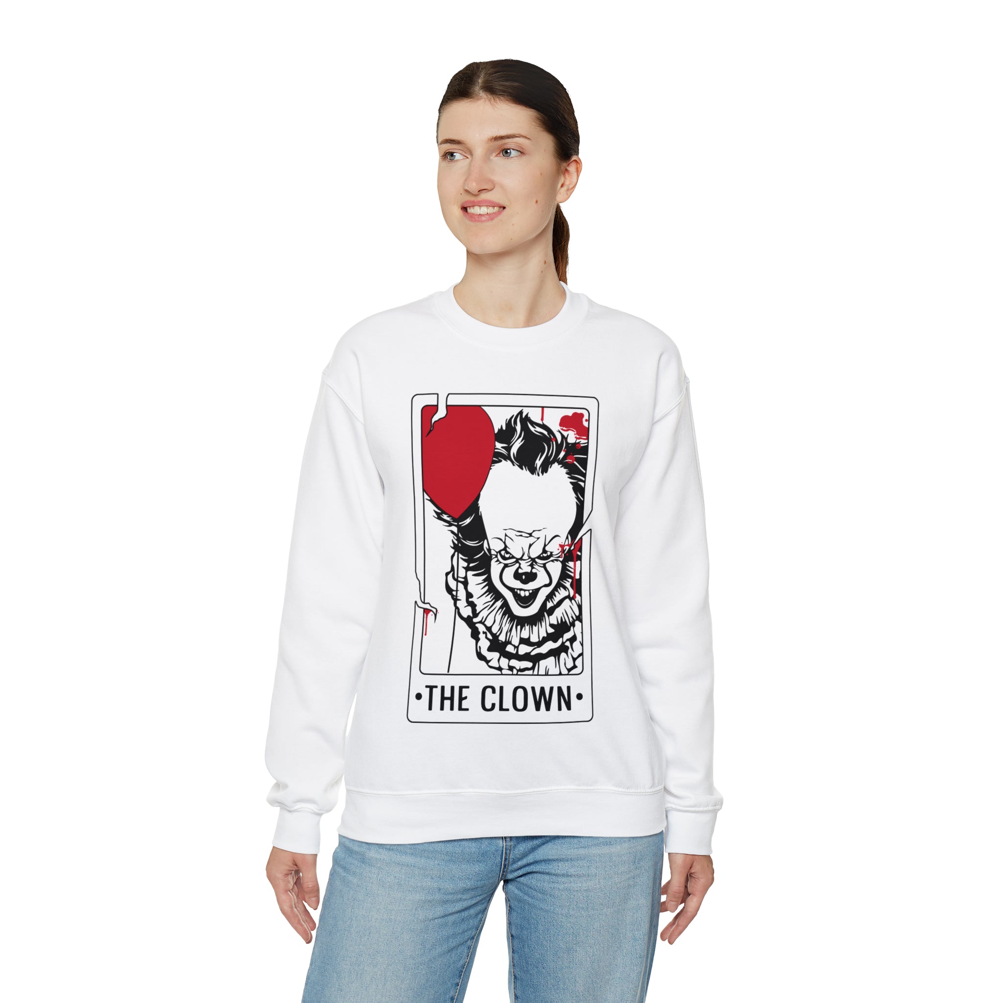 The Clown Tarot Card Crewneck Sweatshirt