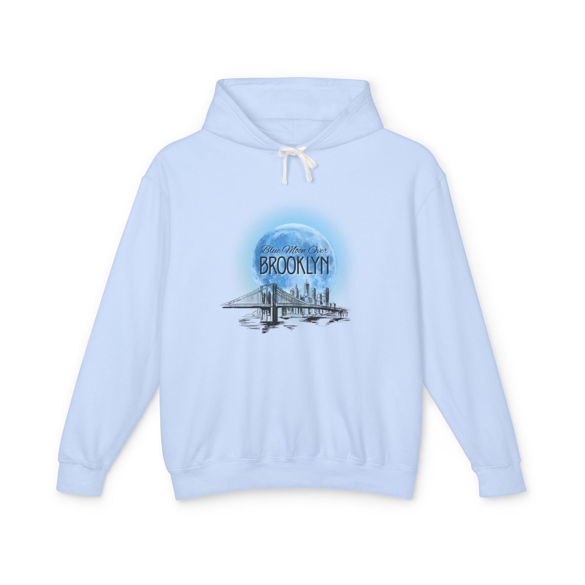 Blue Moon Over Brooklyn | Unisex Lightweight Hoodie