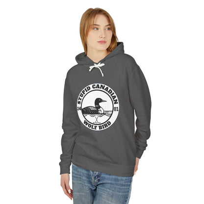 Wolf Bird Graphic Hoodie | Vintage Humor Pullover
