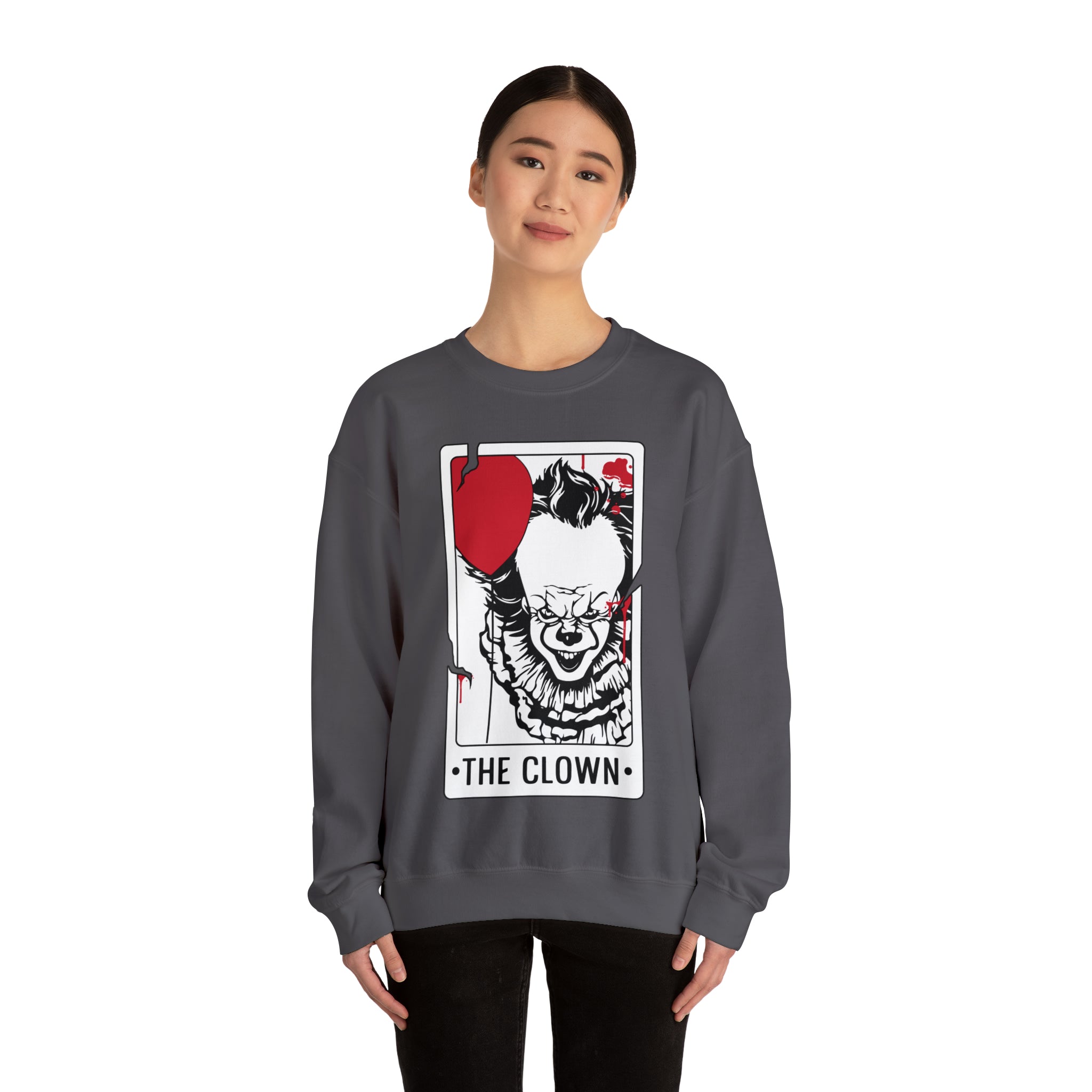 The Clown Tarot Card Crewneck Sweatshirt