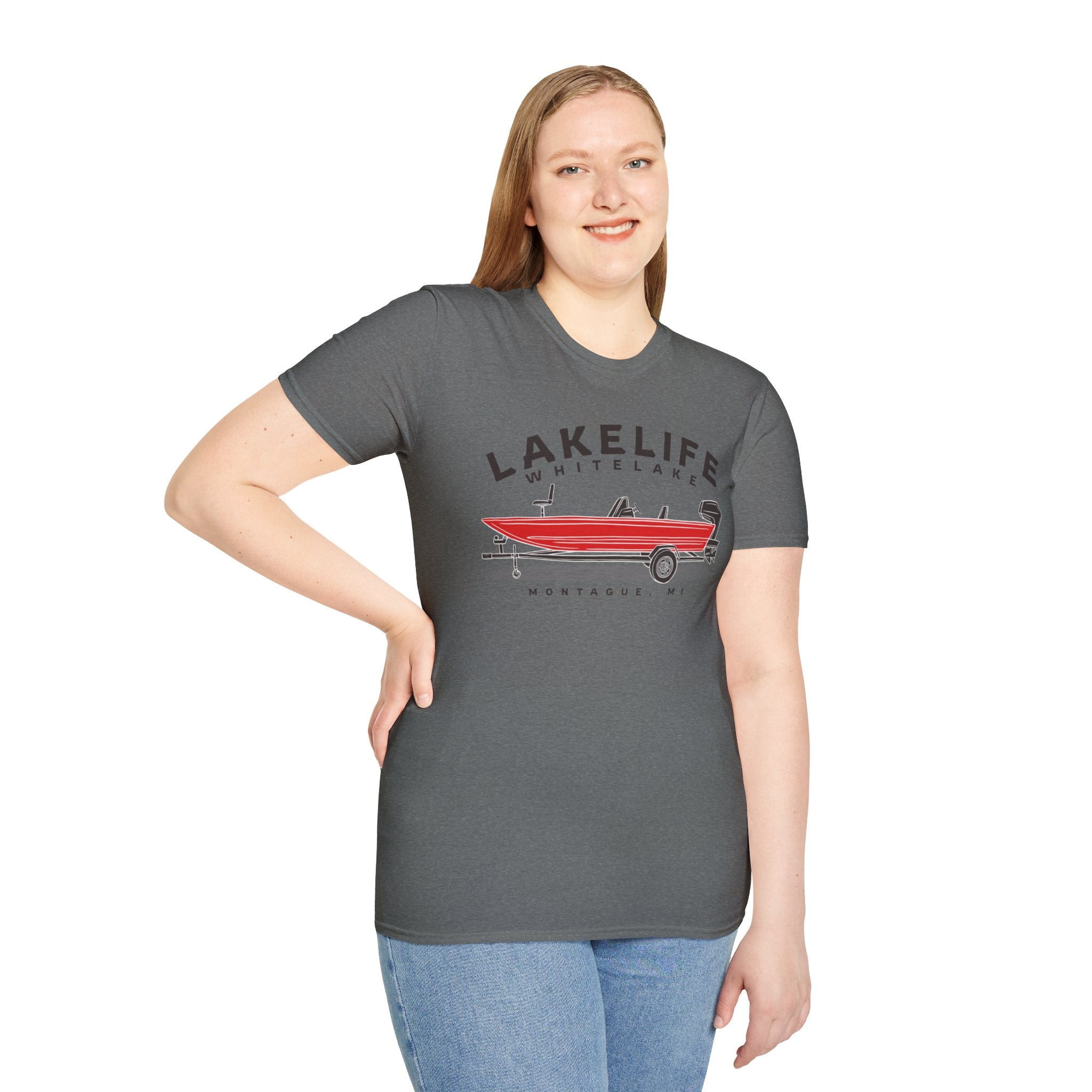 White Lake Fishing | Unisex Softstyle T-Shirt