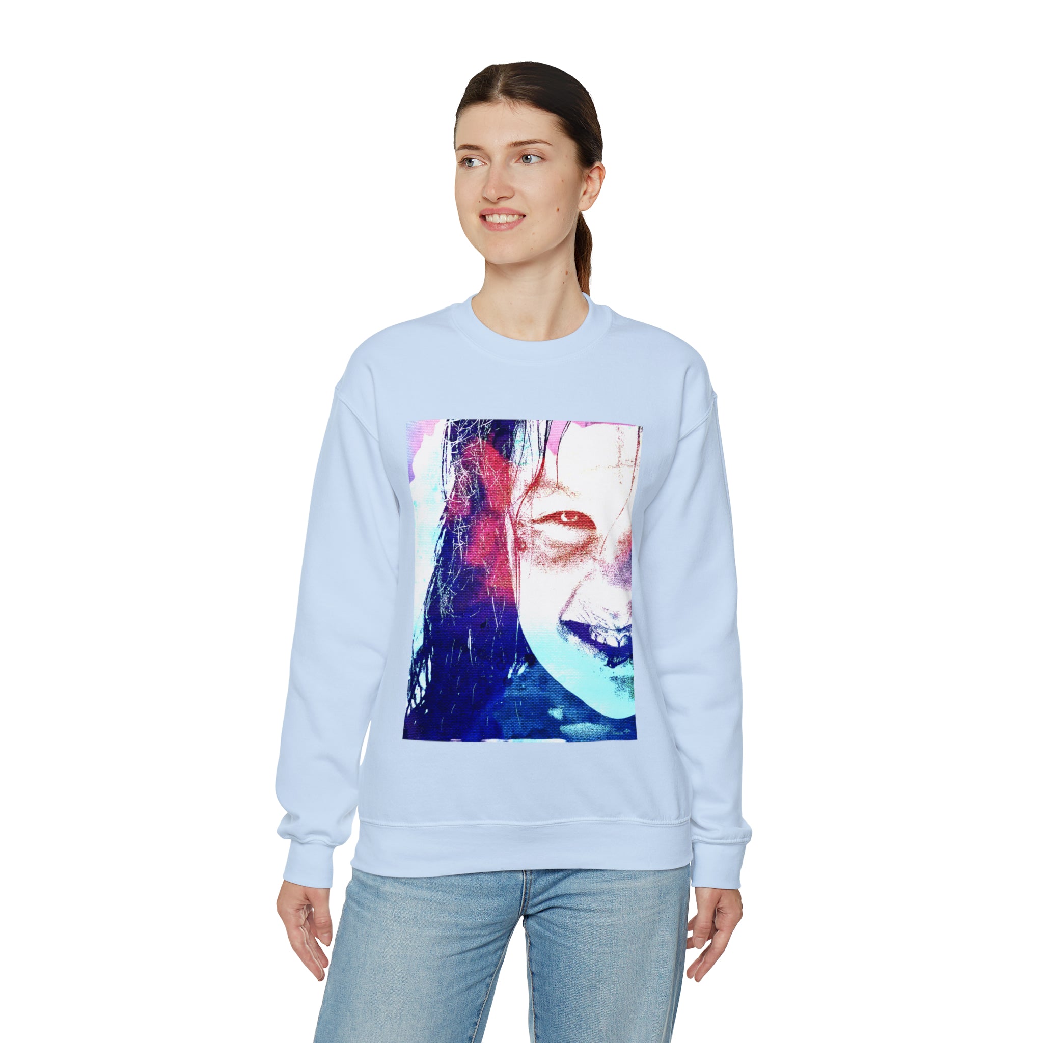 Exorcist Crewneck Sweatshirt (Pink and Navy Variant)