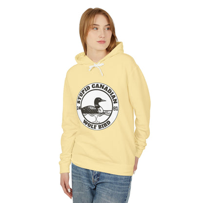 Wolf Bird Graphic Hoodie | Vintage Humor Pullover