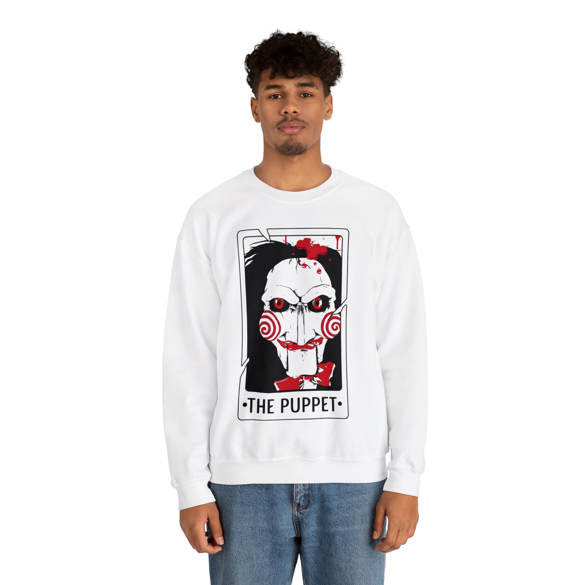 The Puppet Tarot Card Crewneck Sweatshirt