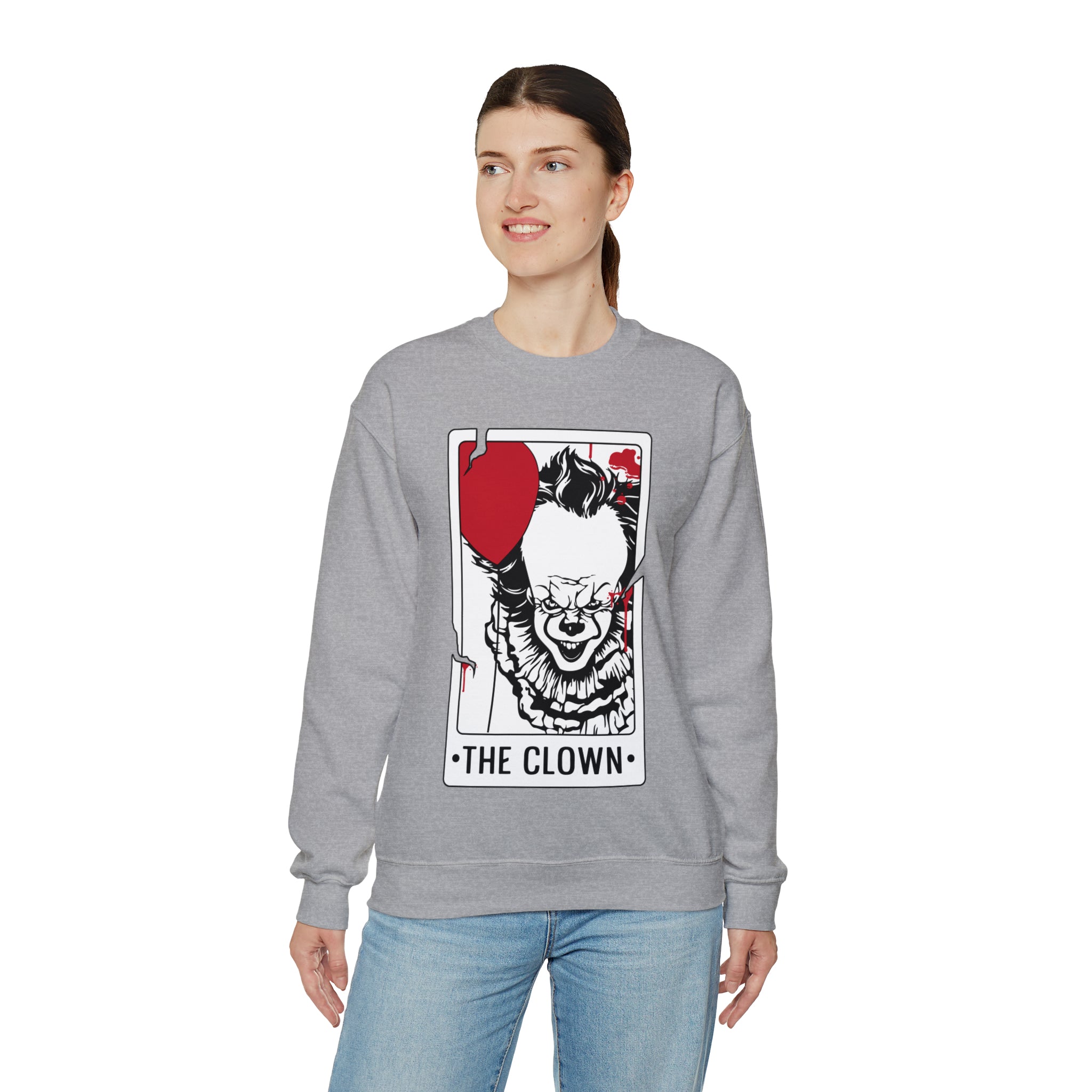 The Clown Tarot Card Crewneck Sweatshirt